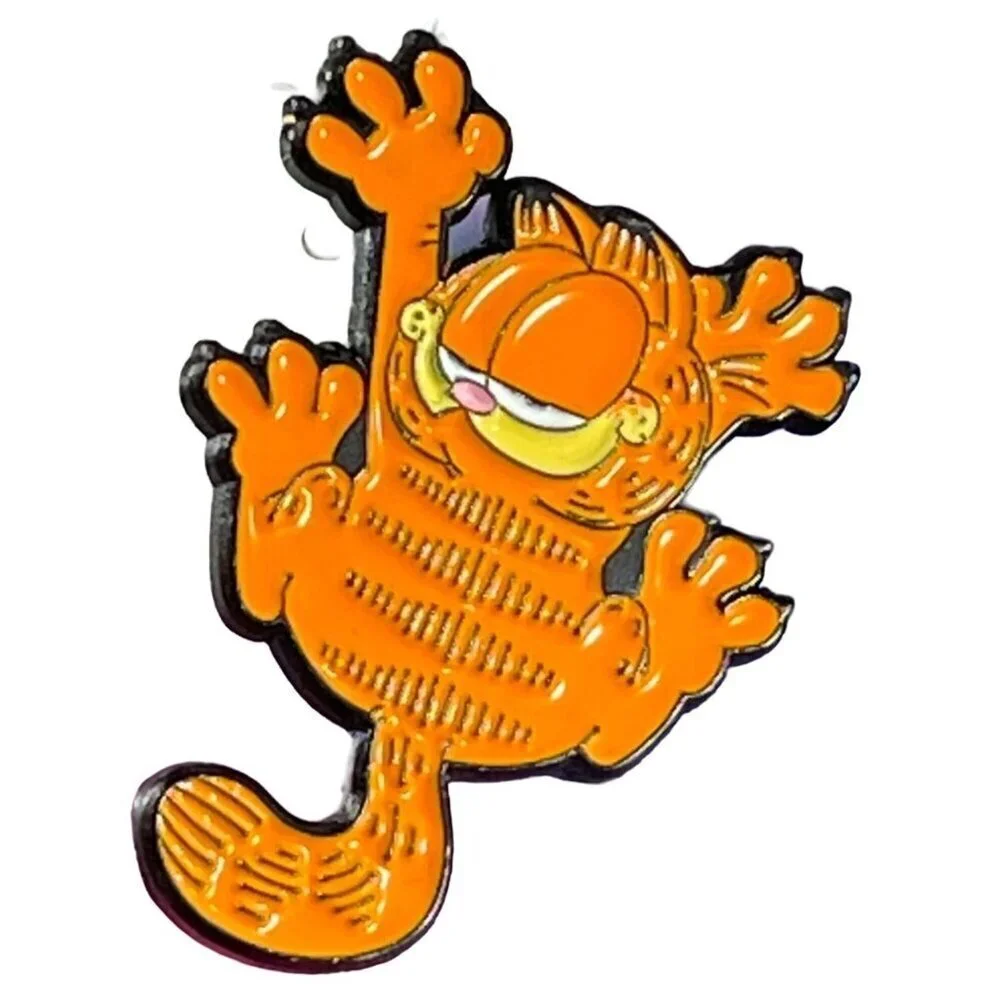 Garfield Cat Lapel Pin Claws Animal Brooch Accessories Jewelry Badge Pin Gift